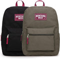 Montana West Backpack for Women Men 2 PCS Lightweight College Bookbags Casual by THEOFFICIALMONTANAWEST