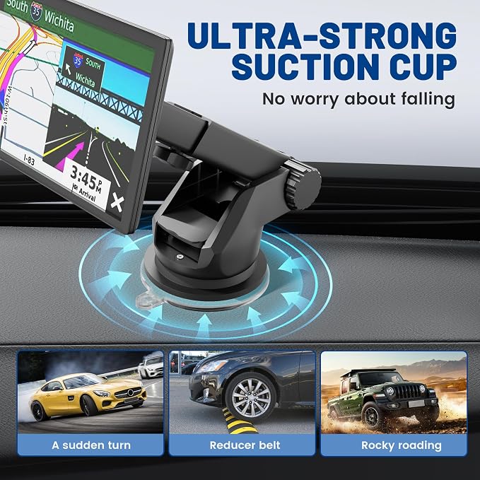 EWAY for Garmin GPS Mount w/Telescopic Extension Arm, Replacement Dash Ball - Image 2