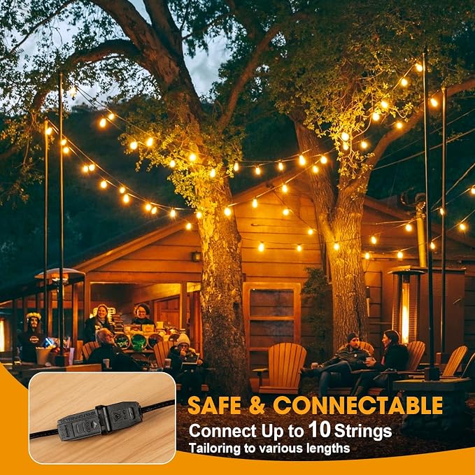 GvvooHome 50FT LED Outdoor String Lights - Image 7