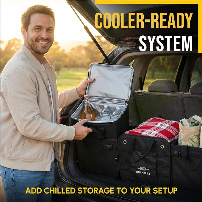 Thermal Cooler for Car Trunk – Insulated Bag for Camping, Road Trips, - Image 2