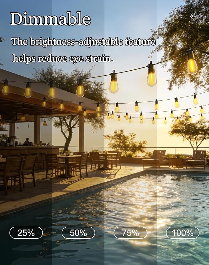 50ft-Solar-Powered-Lights-Outdoor-Waterproof-String - Image 4