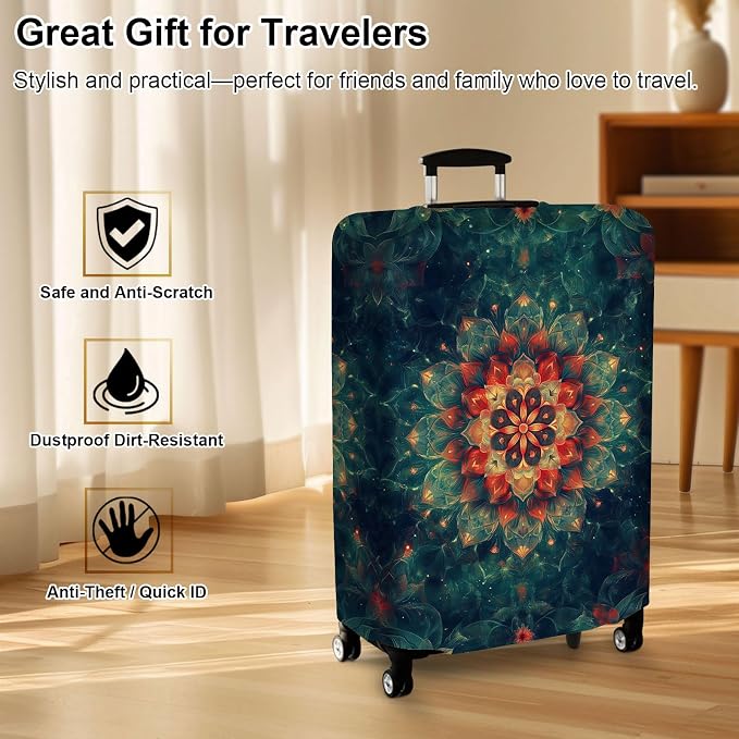 Luggage Cover Protector for 19-20 Inch Suitcases, TSA Approved Elastic Travel - Image 7