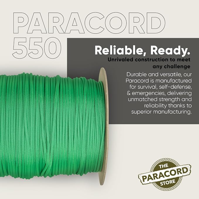 The Paracord Store | Type III 550 Paracord - 250 FT Spool - Image 3