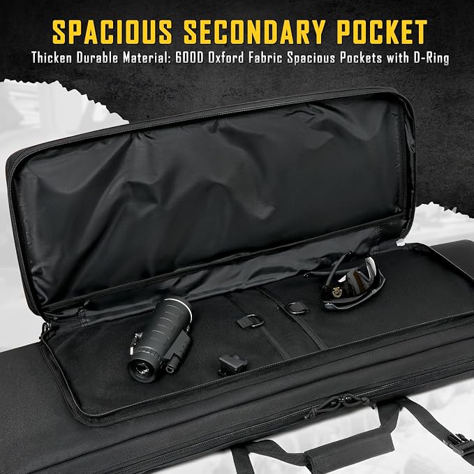 DULCE DOM 32/36/42/48/52 inch Double Rifle Case Soft Gun Bag - Image 6