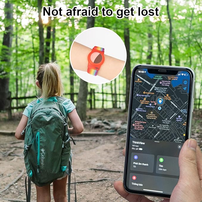 Kids Wristband Compatible with Apple AirTag, Protective Case - Image 4