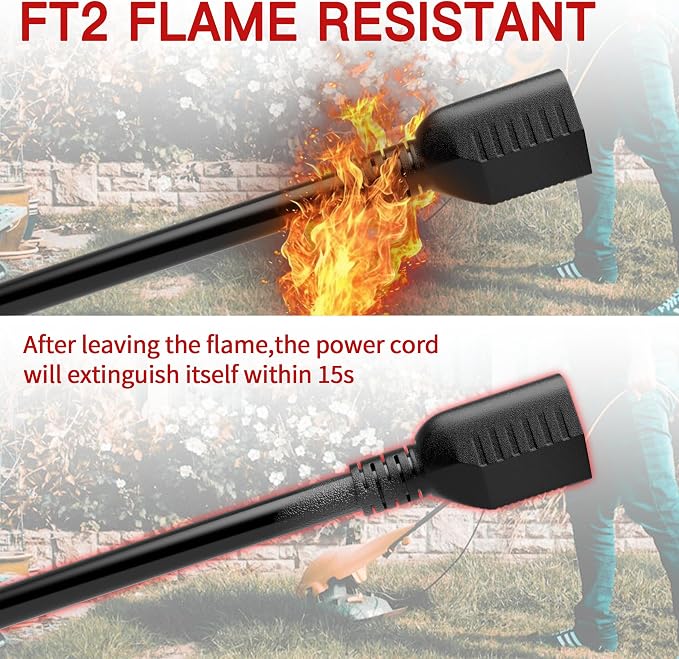 16/3 13A 125V 1625W 30 FT Outdoor Extension Cord Waterproof, Weatherproof & - Image 3