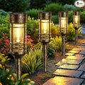 LETMY 8 Pack Brown Solar Pathway Lights Outdoor, Bright Solar Lights Outdoor by Letmy