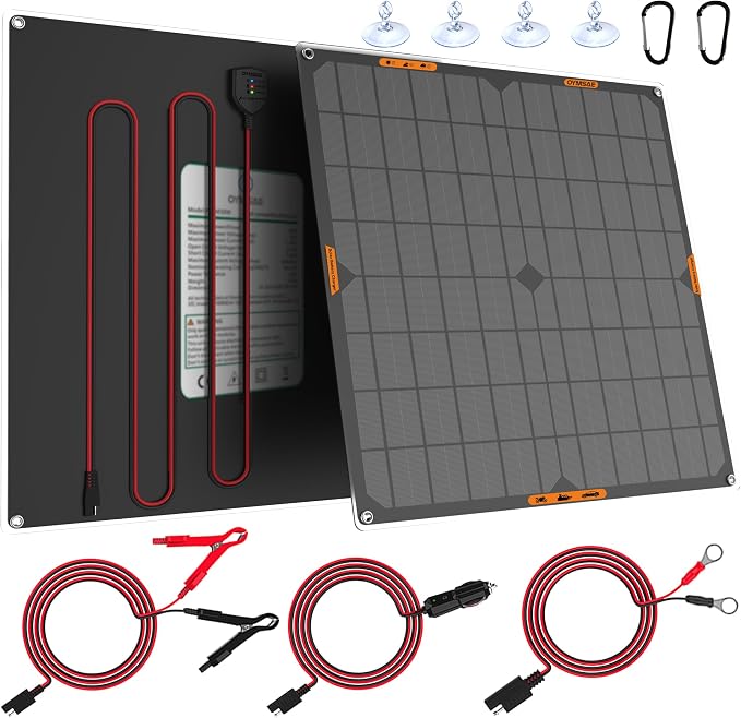 OYMSAE 20W 12V Solar Panel Car Battery Charger Portable Waterproof Power by OYMSAE