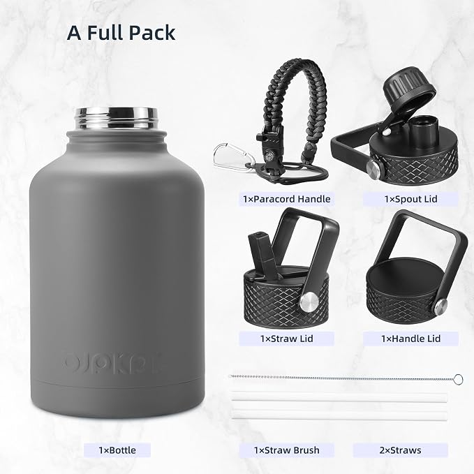 BJPKPK 50oz Stainless Steel Insulated Water Bottle, Vacuum Water Bottle - Image 4