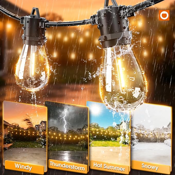 addlon 25FT LED Outdoor String Lights - Image 4