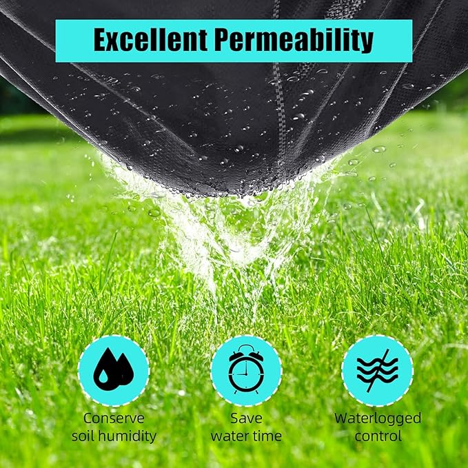 6 Ft x 300 Ft Heavy Duty Weed Barrier Landscape Fabric, 3.2Oz Professional Grade Weed Barrier Fabric for Gardening, Erosion Control & Construction, Durable Polypropylene Ground Cover