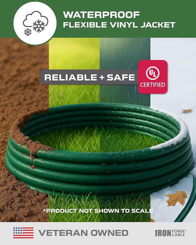 Iron Forge Cable 5 Pack Weatherproof 10 Ft Outdoor Extension Cord - Image 2