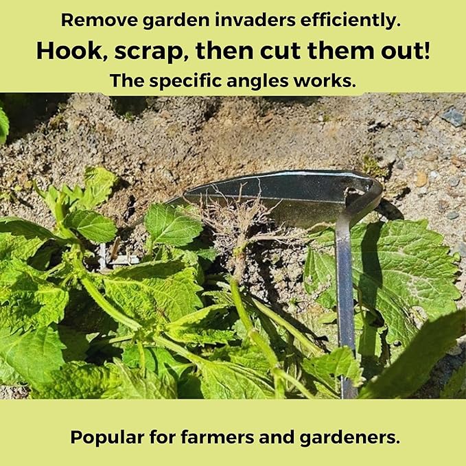 UPB Japan Japanese Hand Hoe Nejiri Gama Weeding Sickle for Weeding Gardening Planting 9.8in (25cm)