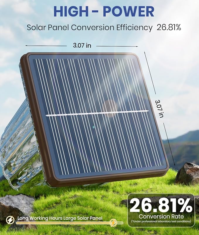 Super Bright Solar Outdoor Lights Waterproof Pathway Powered 4-Pack, Adjustable - Image 2