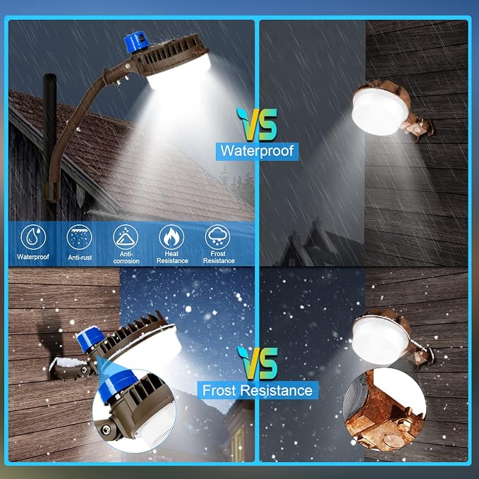 ledmo 120W LED Barn Light Dusk to Dawn Outdoor Lighting 18000lm 5000K LED - Image 7