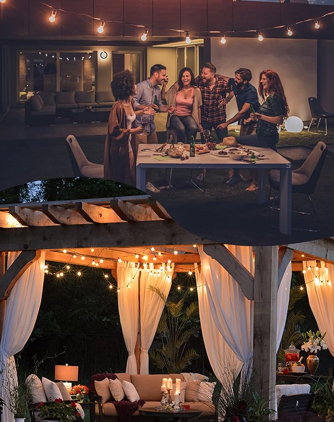 Zuske Outdoor String Lights, 200FT Patio Lights - Image 6