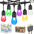 Larkvue 96FT RGBW Outdoor String Lights by Larkvue