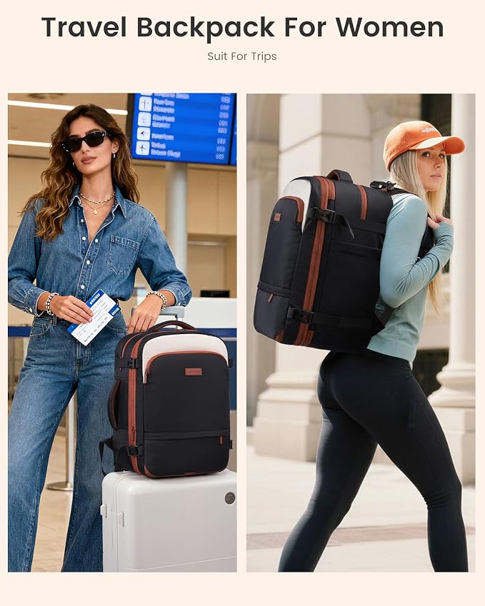 LOVEVOOK Carry On Backpack for Women Flight Approved, Travel Backpack for Men - Image 6