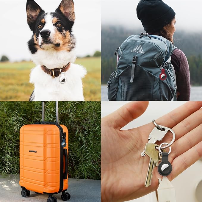 Compatible with AirTag Holder Case 4 Pack, - Image 7