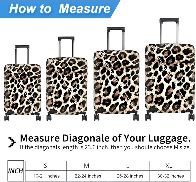 Luggage Cover Protector for 26-28 Inch Suitcases, TSA Approved Elastic Travel - Image 2