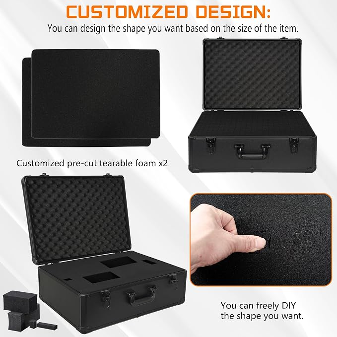 23 Inch Aluminum Carrying Case 23 X 16.5 X 8.6 Inch Ideal - Image 4