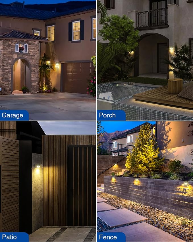 Peasur Solar Lights Outdoor Waterproof 16 Pack, Warm White 140LED Motion Sensor - Image 7