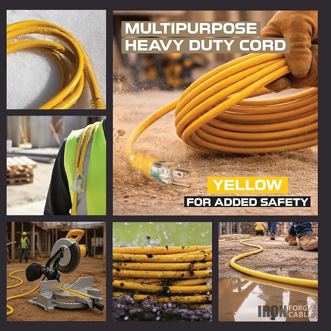 IRON FORGE CABLE 25 ft Lighted Outdoor Extension Cord - Image 7