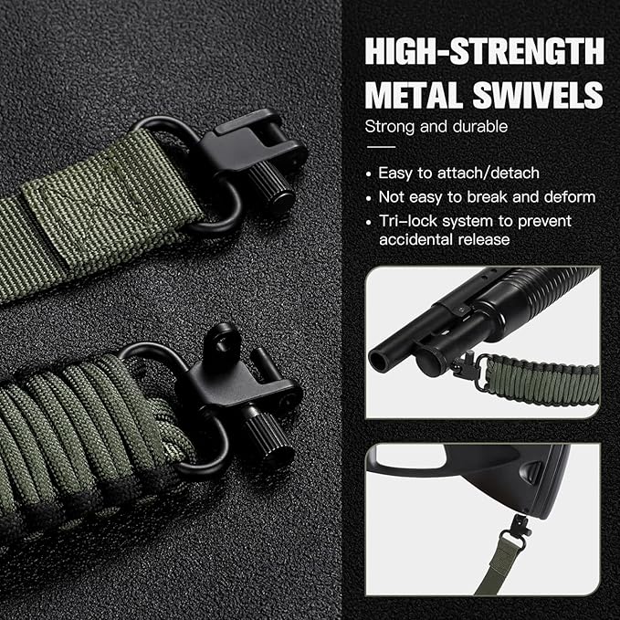 VVAAGG Two-Point Paracord Rifle Sling - Image 3