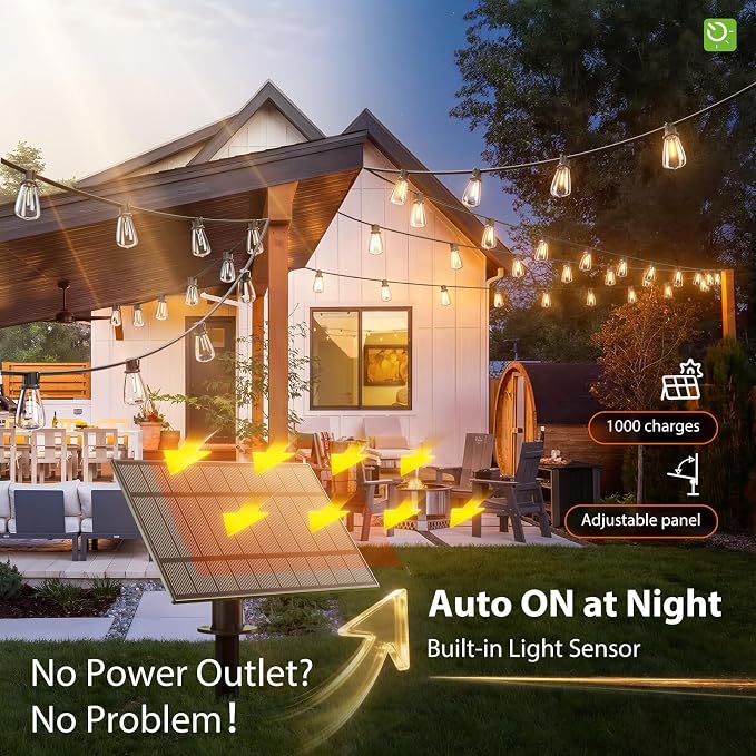 KYY 102FT Solar String Lights Outdoor - Image 5