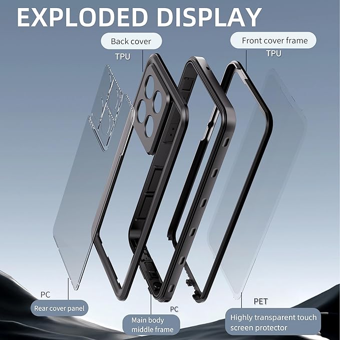 Lunivop Compatible with Motorola Moto G Stylus 5G 2025 Case 6.7'' Waterproof - Image 5