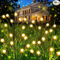 OZS 10 Pack Total 80 LED Solar Firefly Lights Fairy Outdoor by OZS