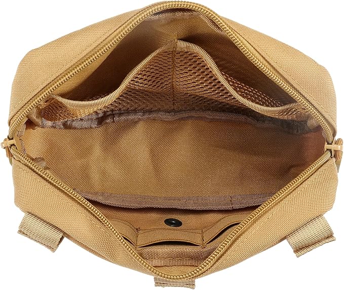 FRTKK Tactical Molle Admin Pouch Utility Laser Cut EDC Tool Pouch Bag - Image 3