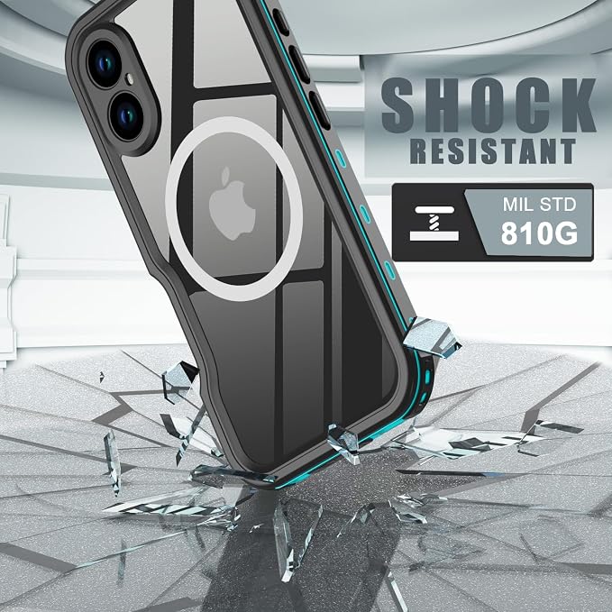 for iPhone 16 Case Waterproof, Full-Body Hard Case Built-in - Image 4