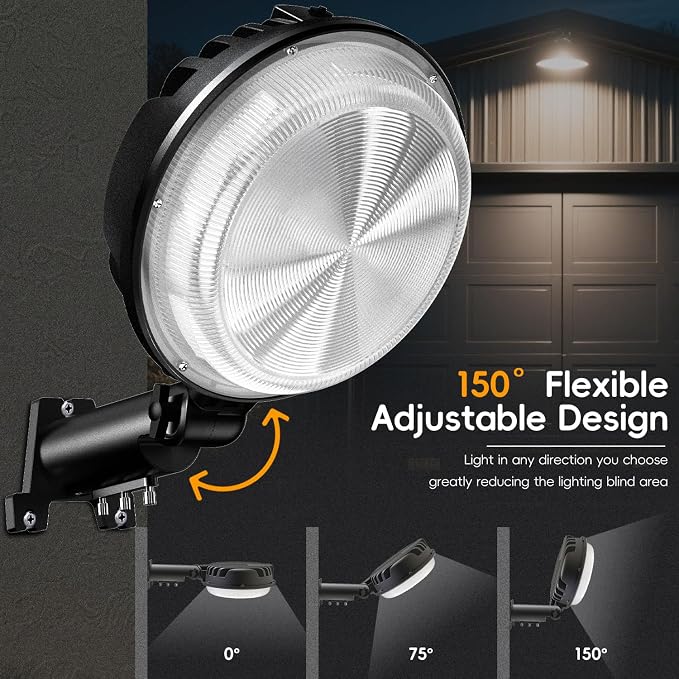 150W 2 Pack 20000LM Dusk to Dawn Outdoor Lighting, LED Barn Lights Outdoor - Image 4