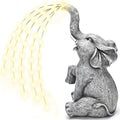 GIGALUMI Solar Garden Decor Upgraded Elephant Statues Outdoor, Birthday Gifts by GIGALUMI