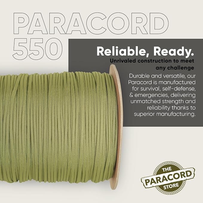 The Paracord Store | Type III 550 Paracord - 250 FT Spool - Image 3