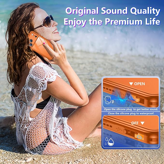 Temdan Compatible with iPhone 17 Pro Case, Waterproof Built-in Screen & Camera - Image 6