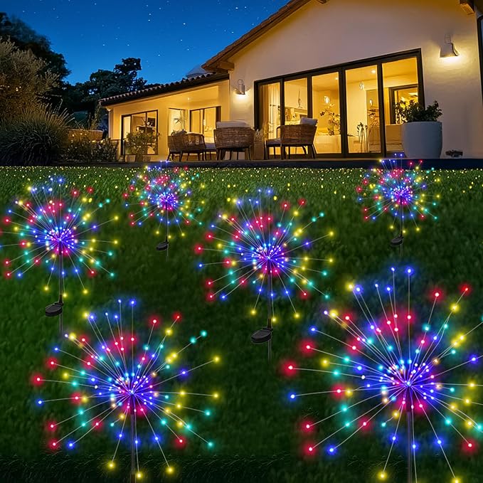 PEVOROS Garden Decor Solar Lights Outdoor, 120LED Waterproof Colorful Solar by PEVOROS