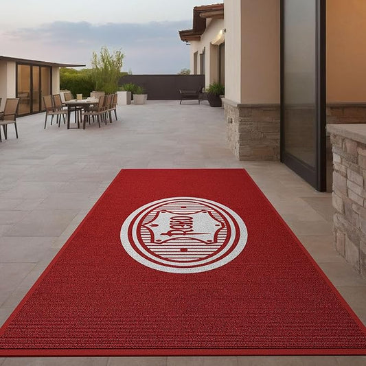 Custom Commercial Grade Carpet Floor Entryway Area Rug Welcome Door Mat for Business Home Indoor/Outdoor Non Slip Washable Durable