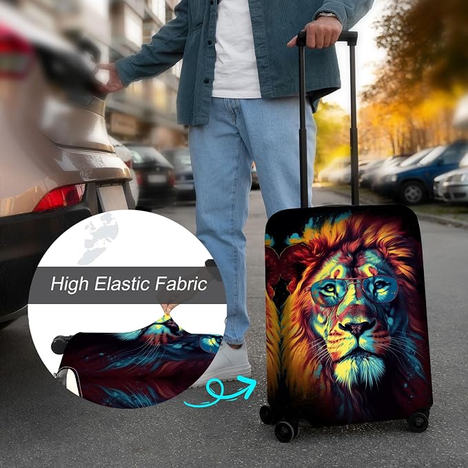Luggage Cover Protector for 26-28 Inch Suitcases, TSA Approved Elastic Travel - Image 4