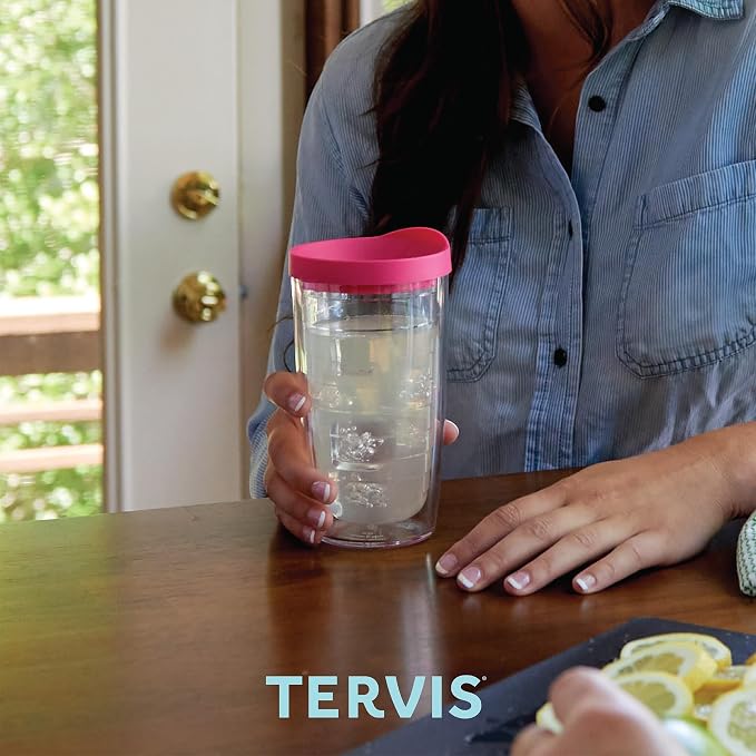 Tervis Clear & Colorful Lidded Made in USA Double Walled Insulated Tumbler - Image 7