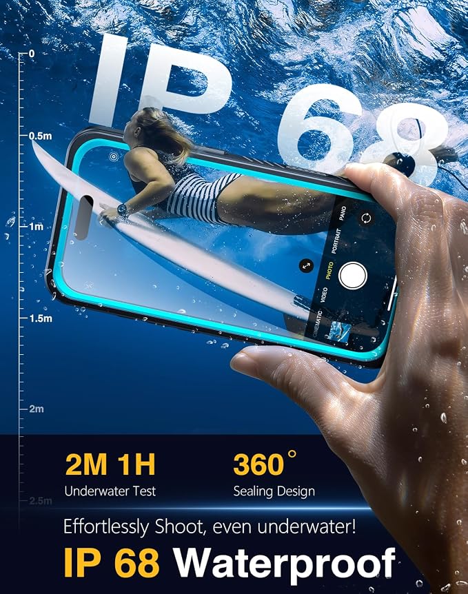 Lanhiem Magnetic for iPhone 17 Pro Max Case Waterproof, Built in Screen - Image 2