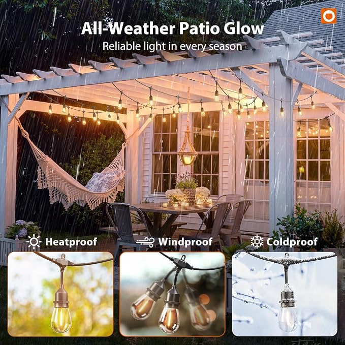 addlon 100FT Outdoor String Lights - Image 5