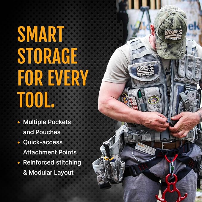 Spec Ops Tool Gear SF-18 Charlie 2.0 Tactical Tool Vest & Belt | Modular MOLLE - Image 4