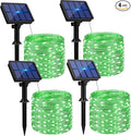 btfarm 4 Pack St Patricks Day Fairy Lights, 320LED 132FT Green Solar String by btfarmdecorativelighting