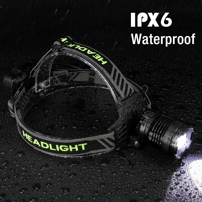 3Pack Rechargeable Headlamp Super Bright, 99000 Lumens LED Head Lamp - Image 7