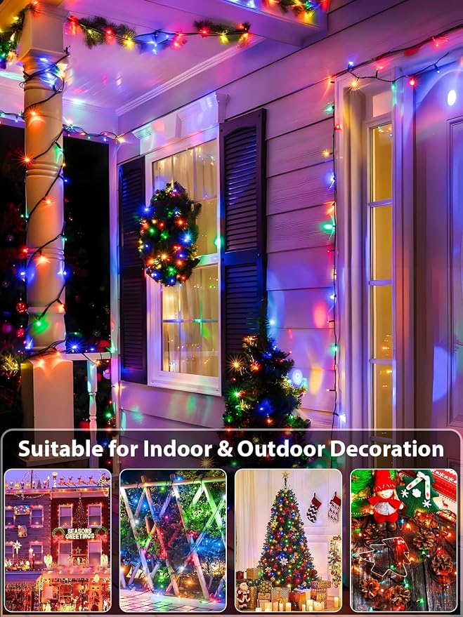 Upgraded 165FT 500 LED Multicolor Christmas String Lights Indoor & Outdoor - Image 5