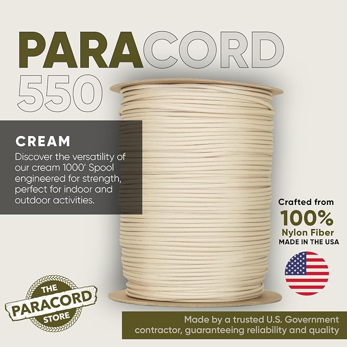 The Paracord Store | Type III 550 Paracord - 1000 FT Spool - Image 2