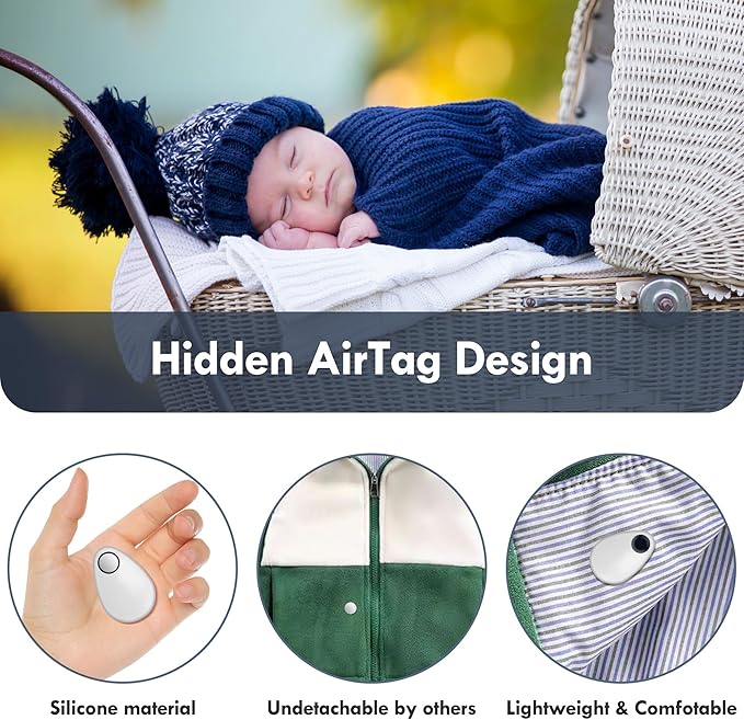 for Airtag Holder for Kids Hidden 4 Pack GPS Tracker Case, Anti-Removal for - Image 2