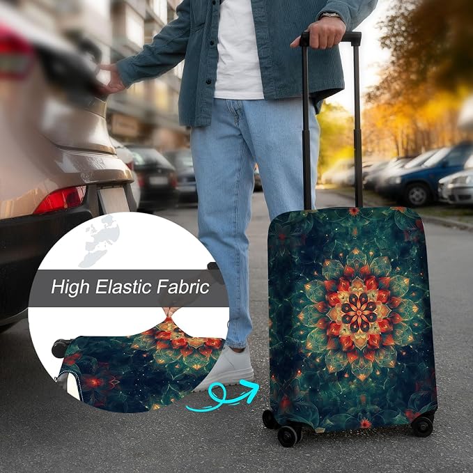 Luggage Cover Protector for 26-28 Inch Suitcases, TSA Approved Elastic Travel - Image 4